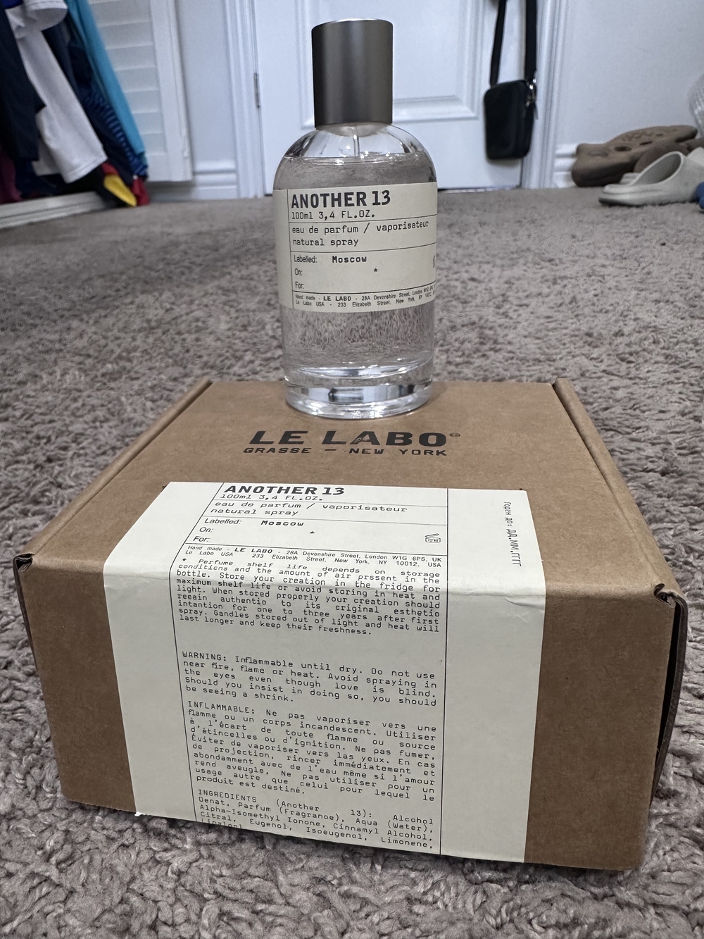 Le Labo Another 13 Clear Glass Bottle with Brown Box